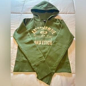 Vintage Abercrombie & Fitch Women’s ‘Phys Ed Dept.’ Hoodie - SMALL - Green | Y2K
